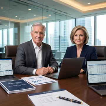 M&A advisory team discussing deal structuring