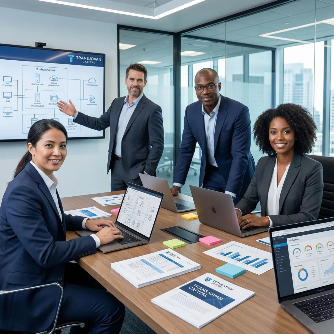 Consultants evaluating technology risks for an acquisition