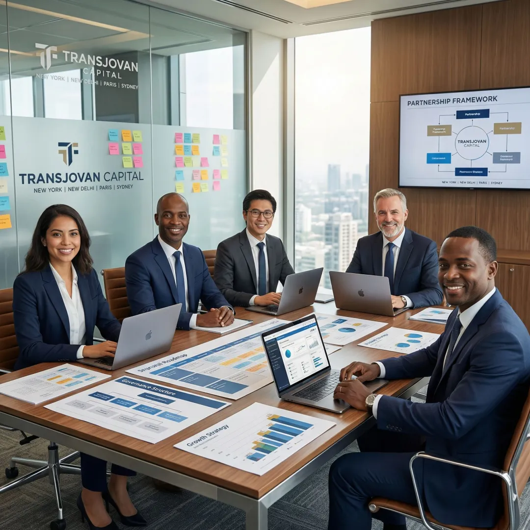 Consultants planning a strategic partnership roadmap