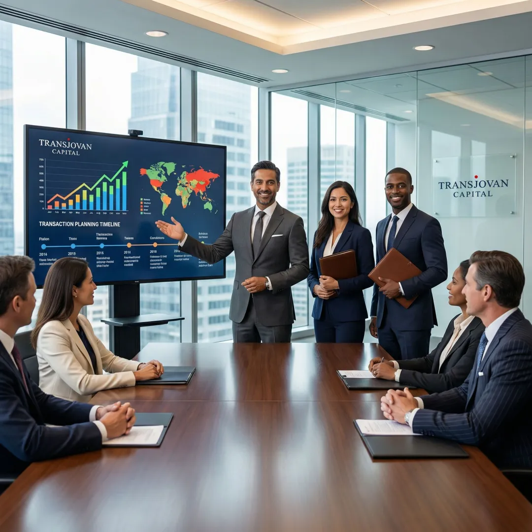 Consultants presenting a business growth strategy
