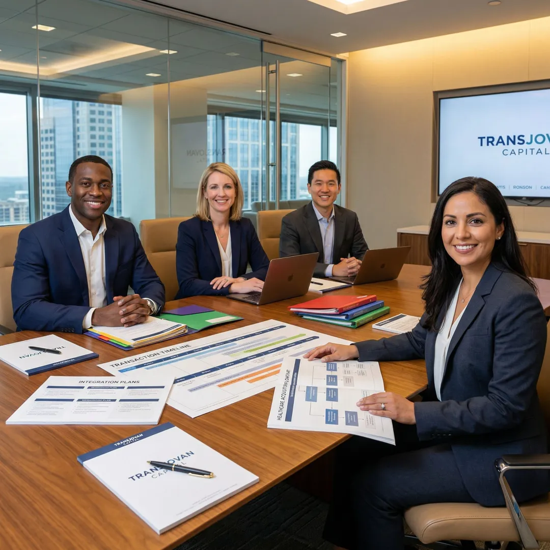 Healthcare M&A process planning session