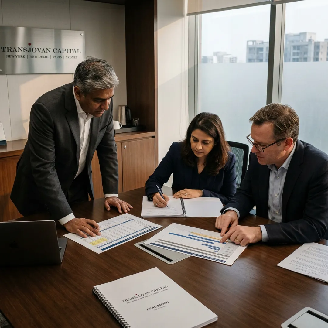 M&A advisors reviewing transaction strategy