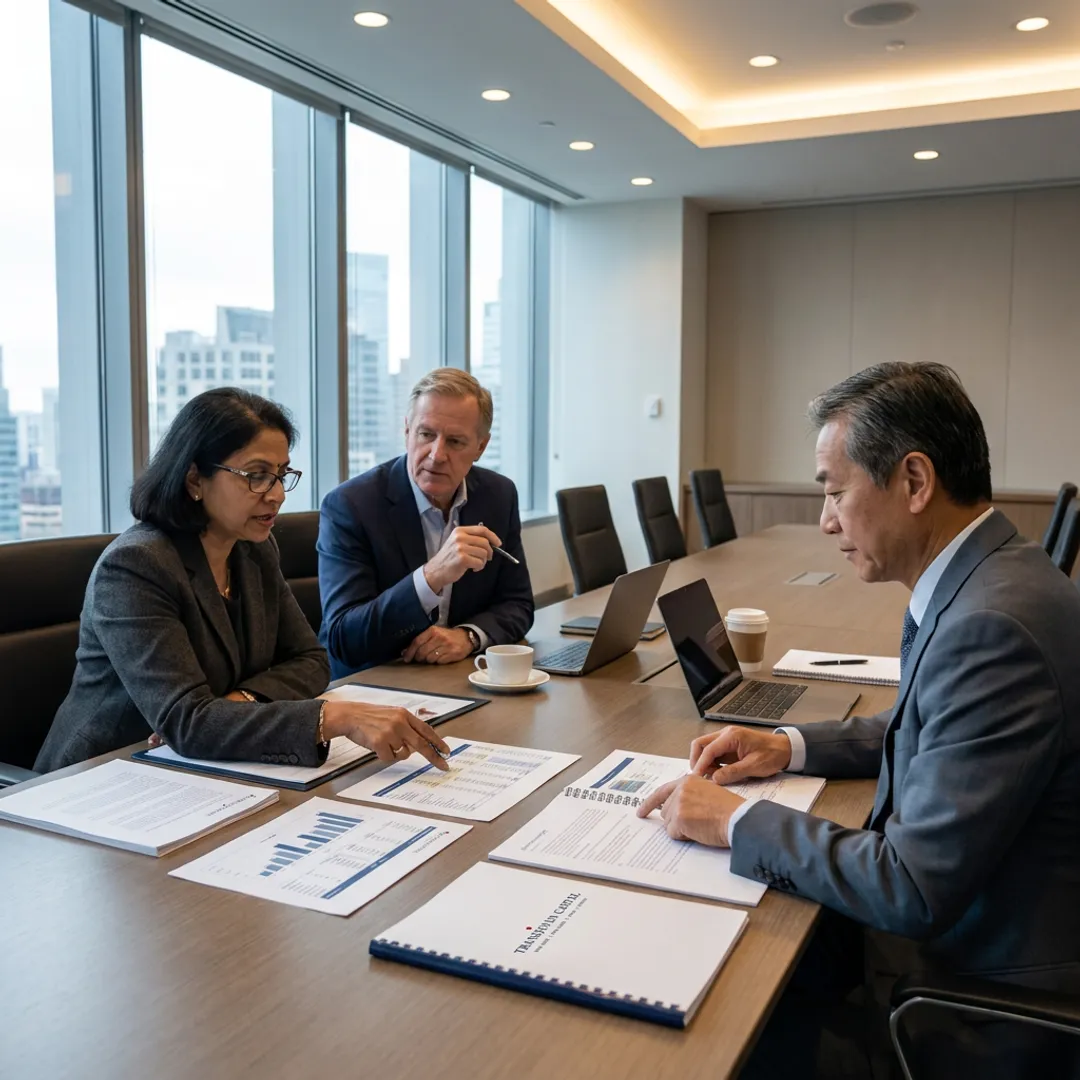 Advisors reviewing growth capital strategy