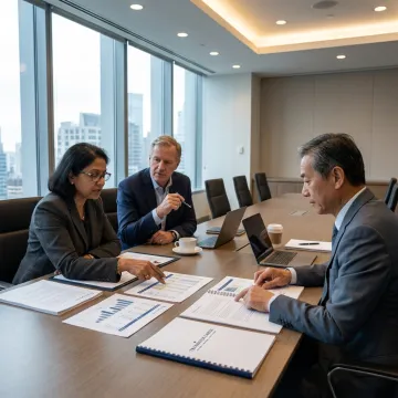 Advisors reviewing growth capital strategy