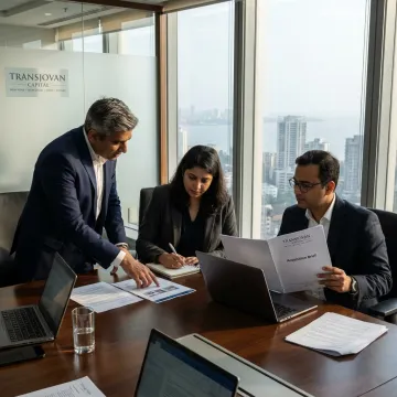 M&A advisory meeting in Mumbai boardroom
