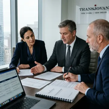 Industrial M&A advisors reviewing acquisition strategy
