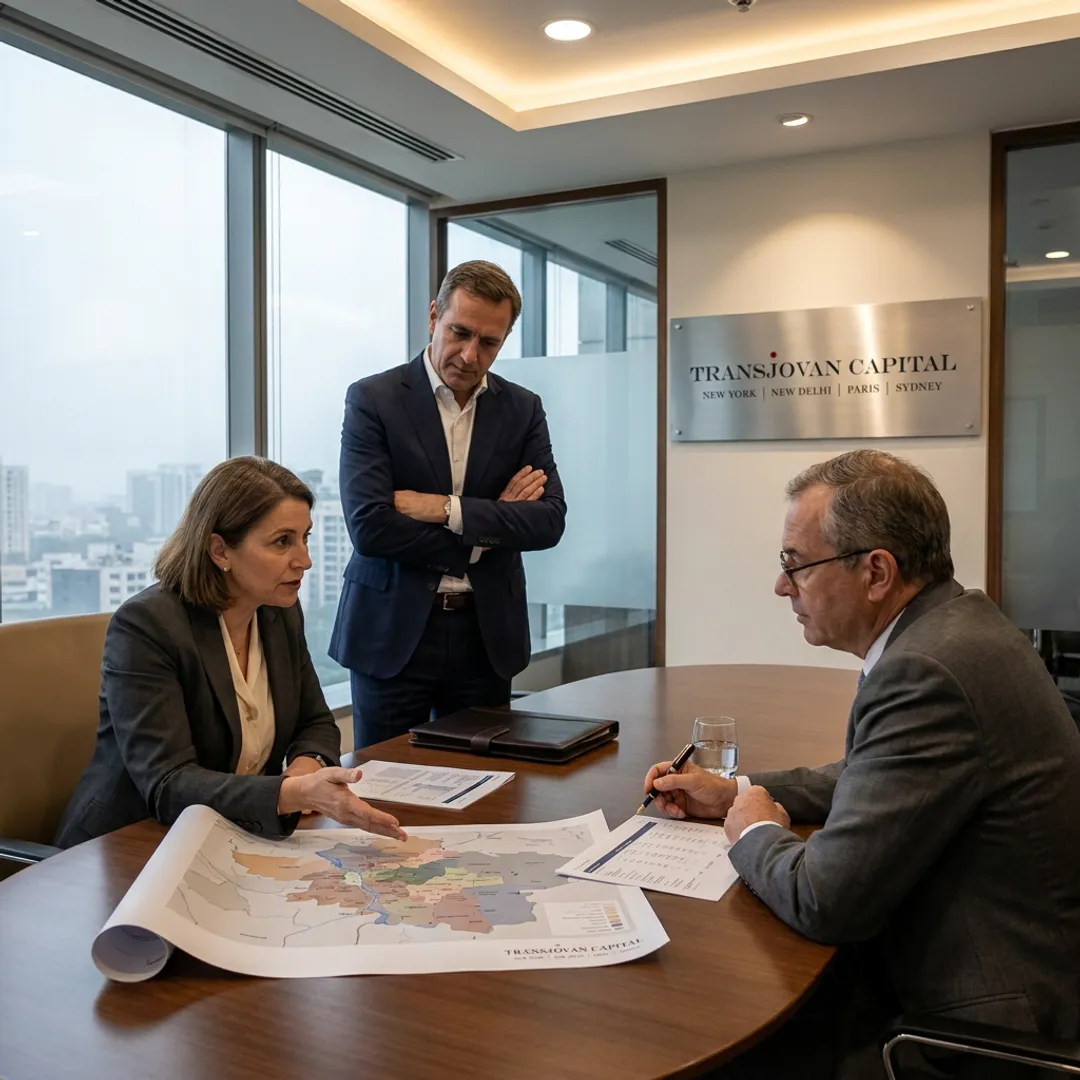 Consultants reviewing industrial strategy documents