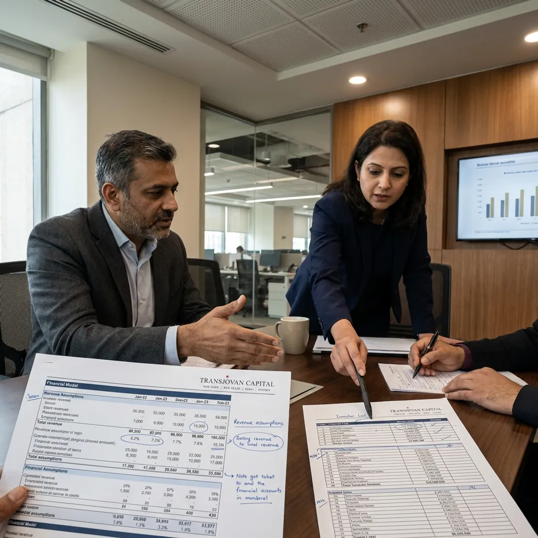 Advisors reviewing EV growth capital process