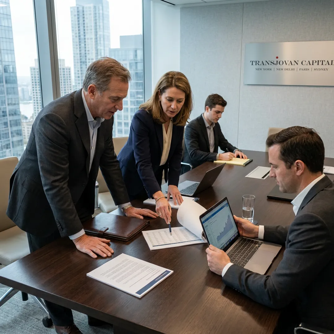 M&A advisors reviewing acquisition strategy and integration plans