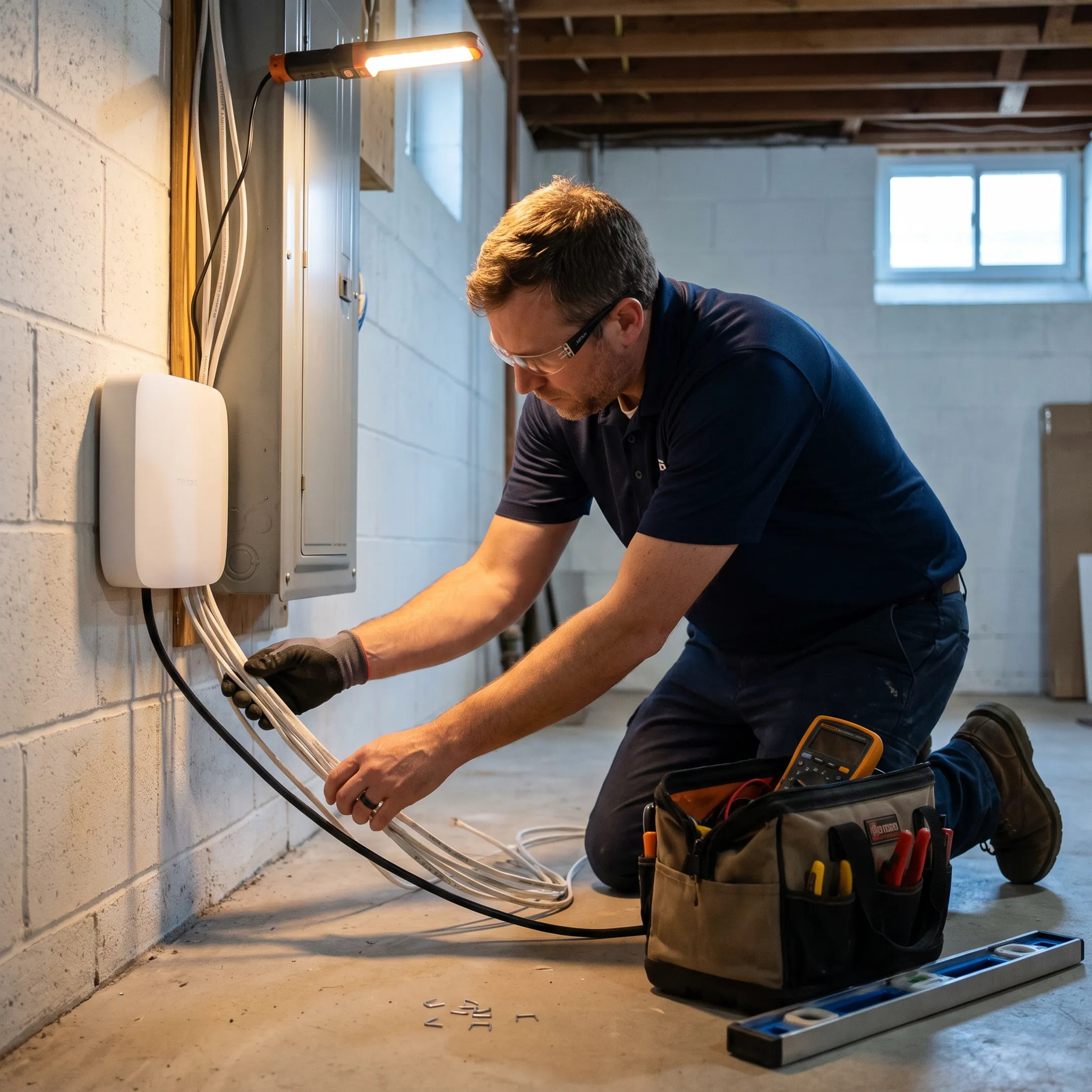 Smart home wiring installation
