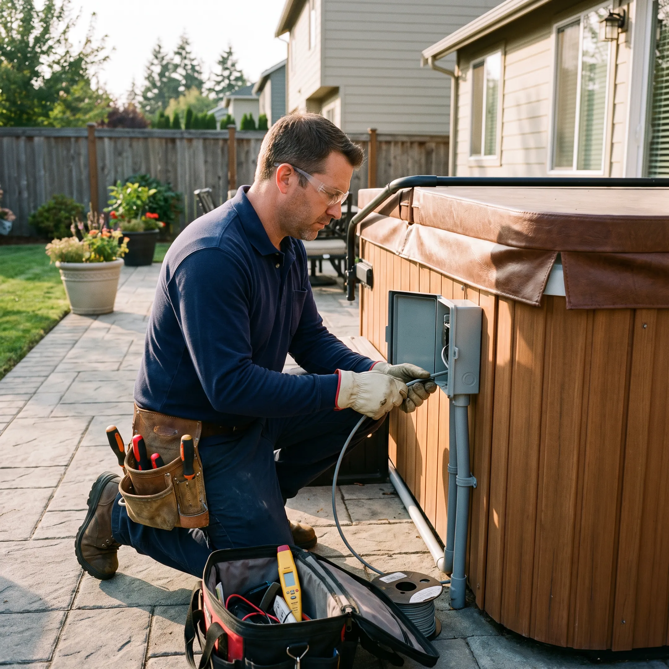 Hot Tub Wiring and Installation Electrician