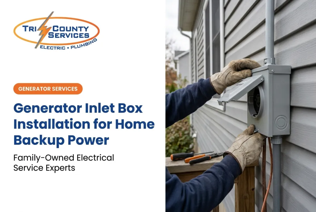 Generator Inlet Box Installation for Home Backup Power