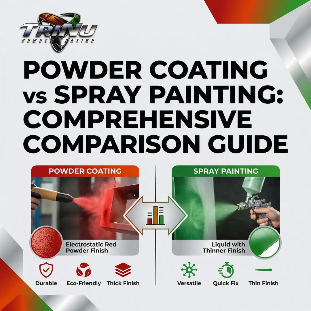 Powder Coating vs Spray Painting: Comprehensive Comparison Guide