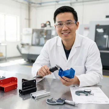 Quality control inspection of powder coated OEM manufacturing parts