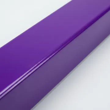 Close-up of smooth nylon powder coated industrial component showing uniform finish