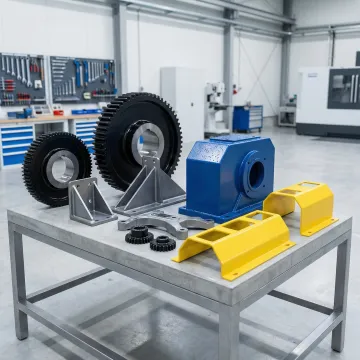 High-performance polyester powder coated industrial equipment