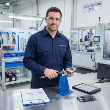 Quality control inspection of powder coated consumer goods manufacturing components