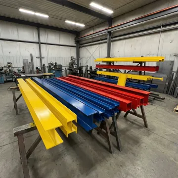 Durable powder coated construction metal components with corrosion-resistant finish