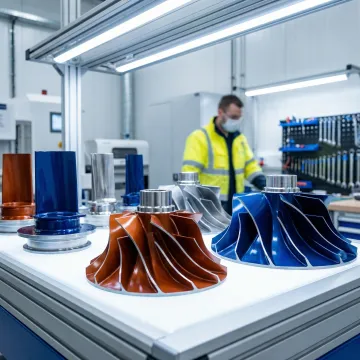 Power plant turbine components with protective industrial coating