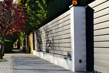 Professional architectural powder coating application on metal building facade