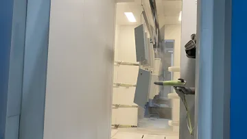 Detailed view of powder-coated architectural aluminum railing with flawless finish