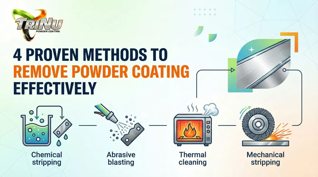 4 Proven Methods to Remove Powder Coating Effectively