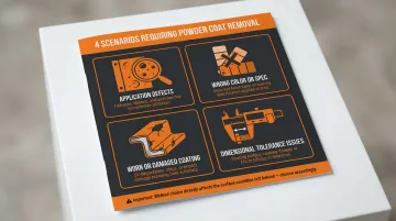 Four common reasons powder coating removal is required before refinishing