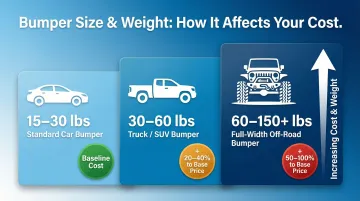 Bumper size weight categories and powder coating price impact breakdown
