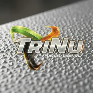 Close-up of professionally blasted metal surface showing uniform texture profile