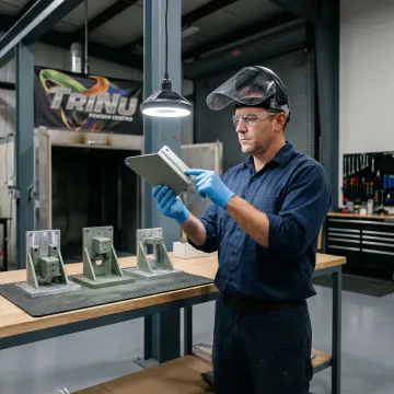 Aerospace metal finishing inspection