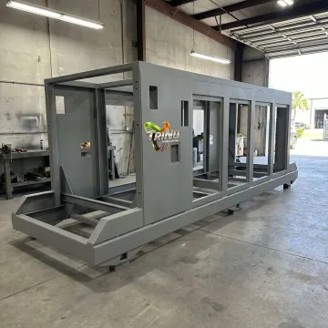 Powder coated water treatment equipment frame