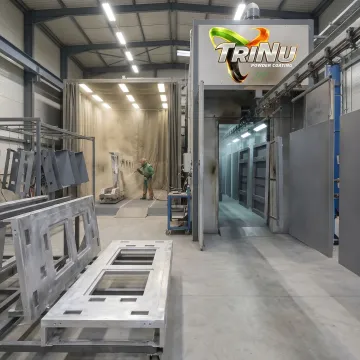Protective coating applied to industrial metal components