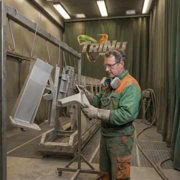 Industrial shot blasting process for precision parts