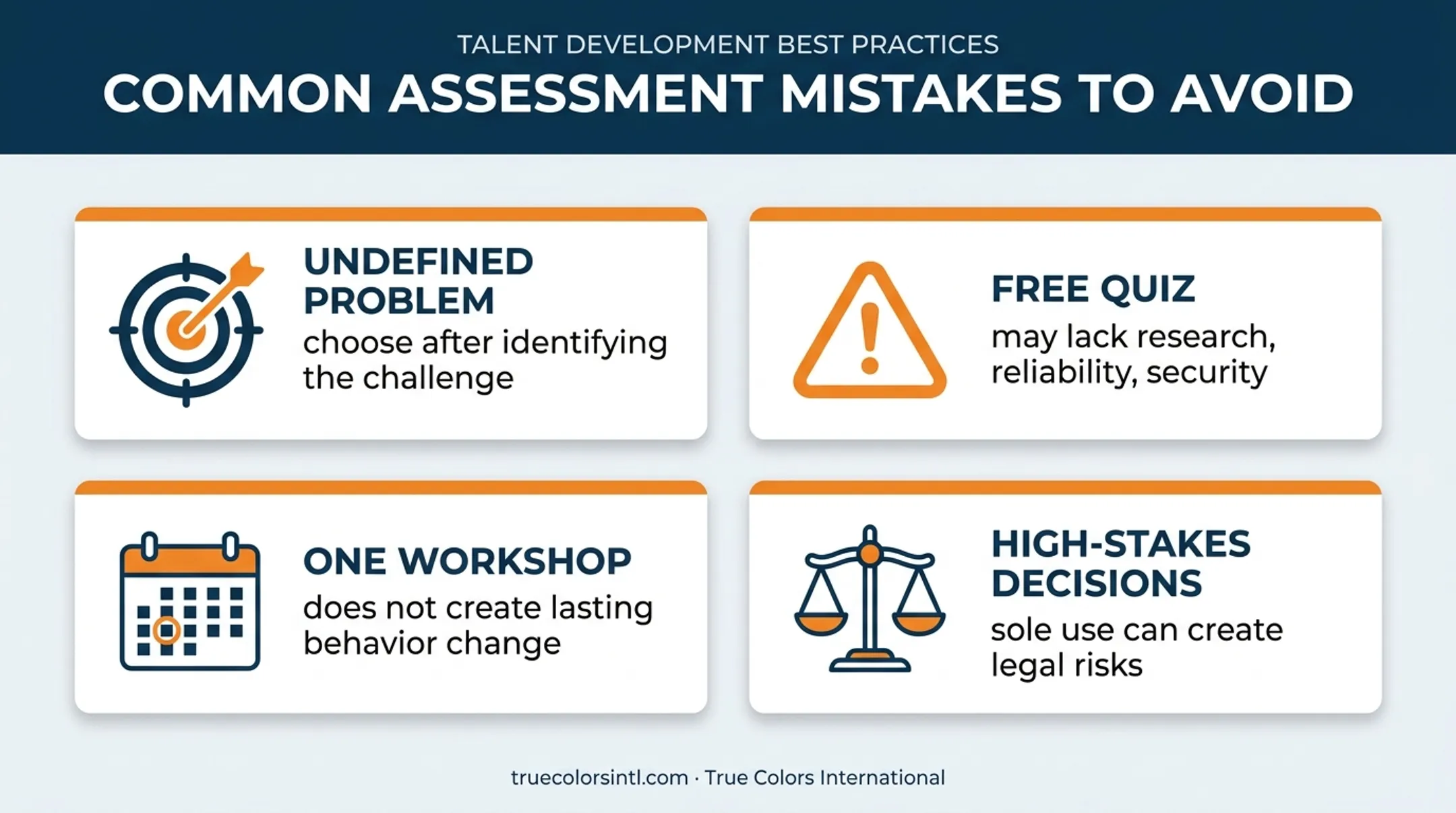 Four common mistakes when choosing team assessment tools