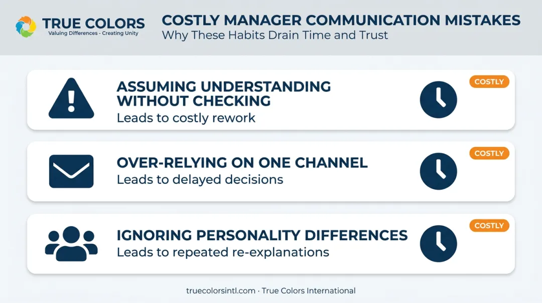 Three costly communication mistakes that waste managers time daily