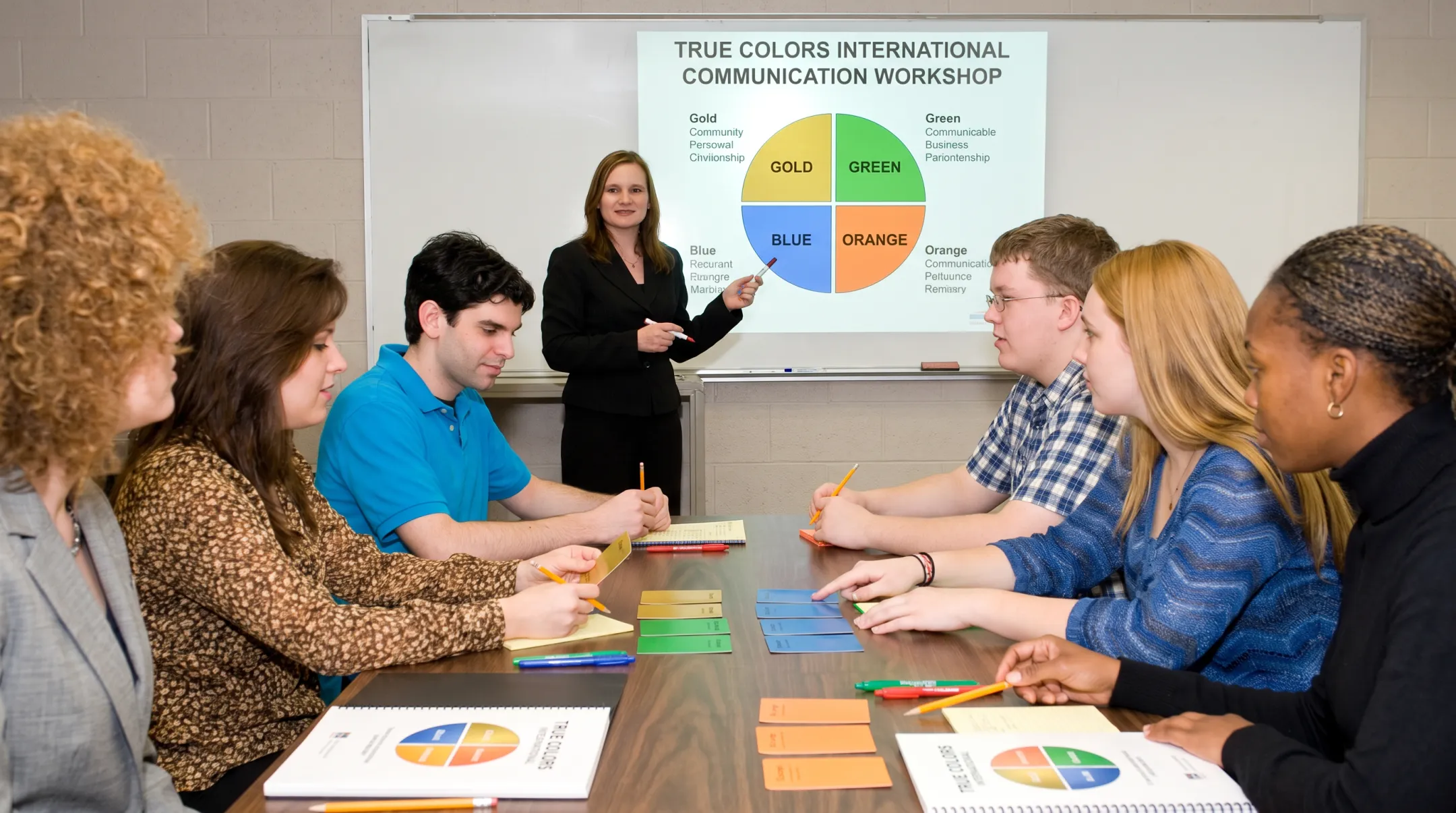 True Colors International trainer leading customer service communication workshop