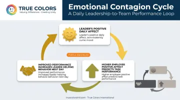 Three-step emotional contagion chain reaction from leader mood to performance