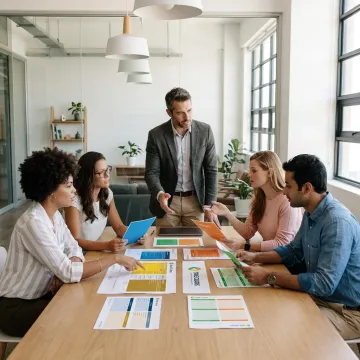 Leadership consulting workshop with executives