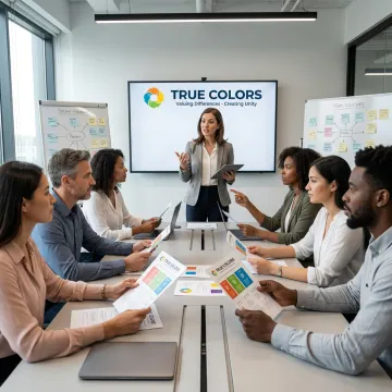 Facilitator leading organizational development workshop