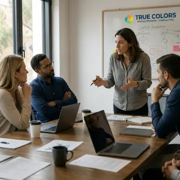 Team conflict management consulting session