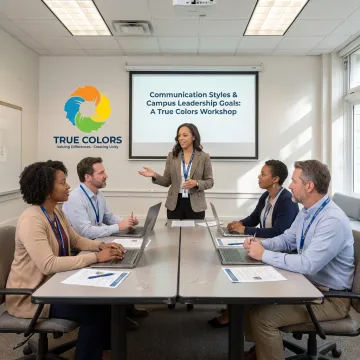 University leaders participating in a professional development session