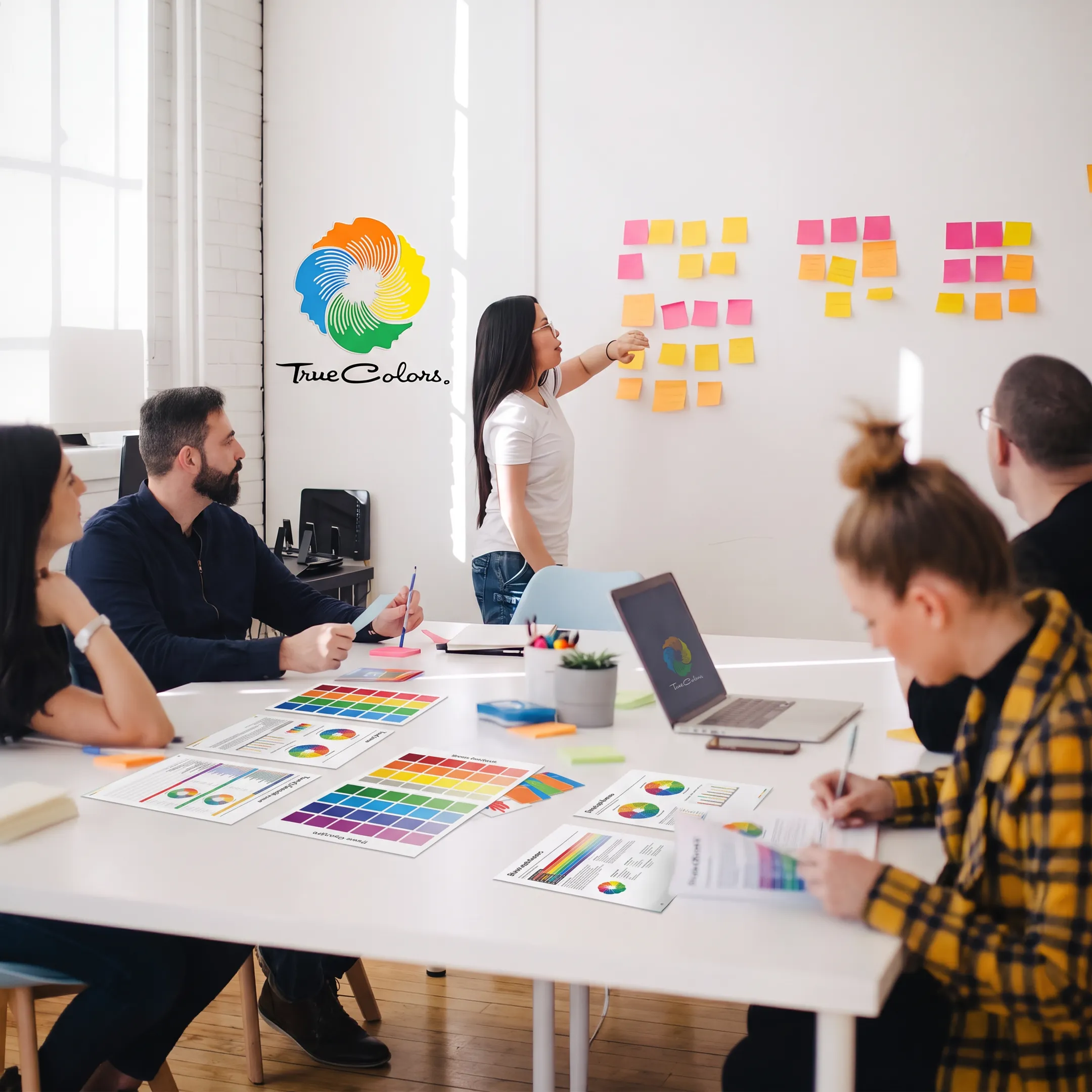 Diverse global team collaborating during a cultural workplace training workshop