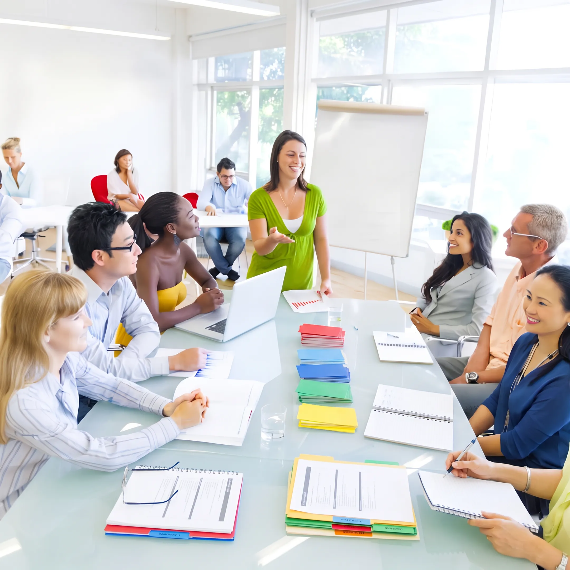 Nonprofit team participating in an emotional intelligence workshop session