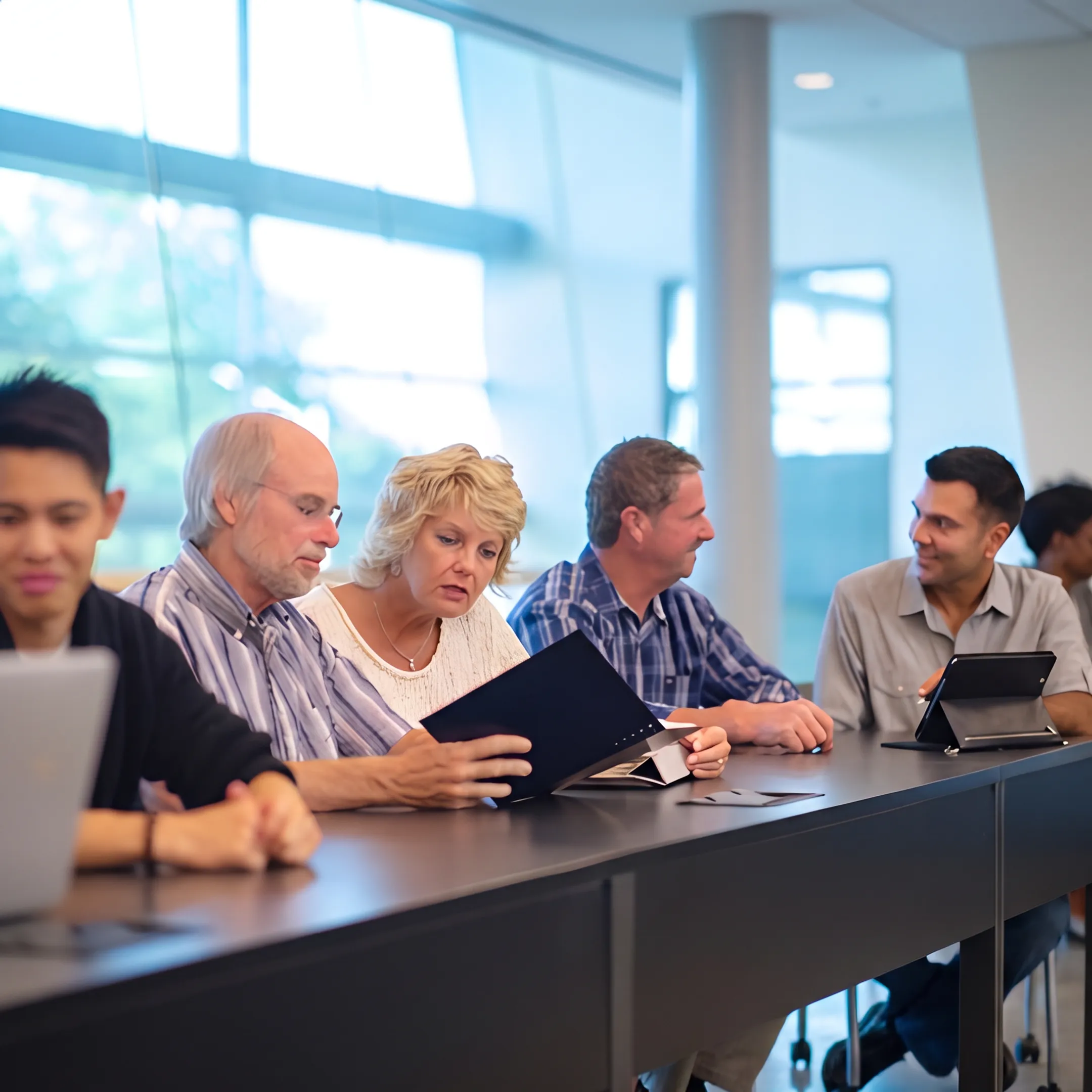 Higher education faculty and staff engaging in collaborative communication training workshop