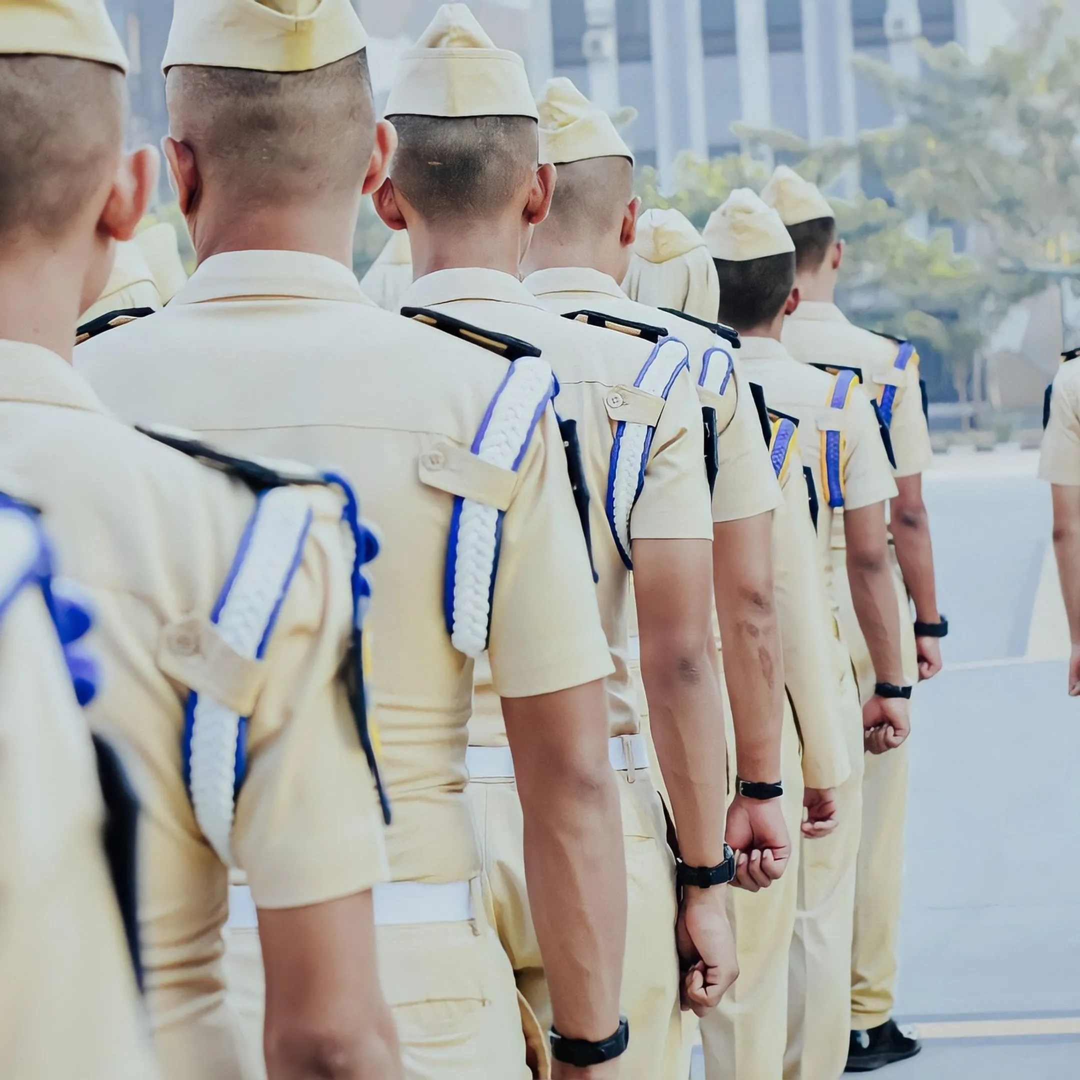 Military personnel participating in a strategic communication and leadership workshop