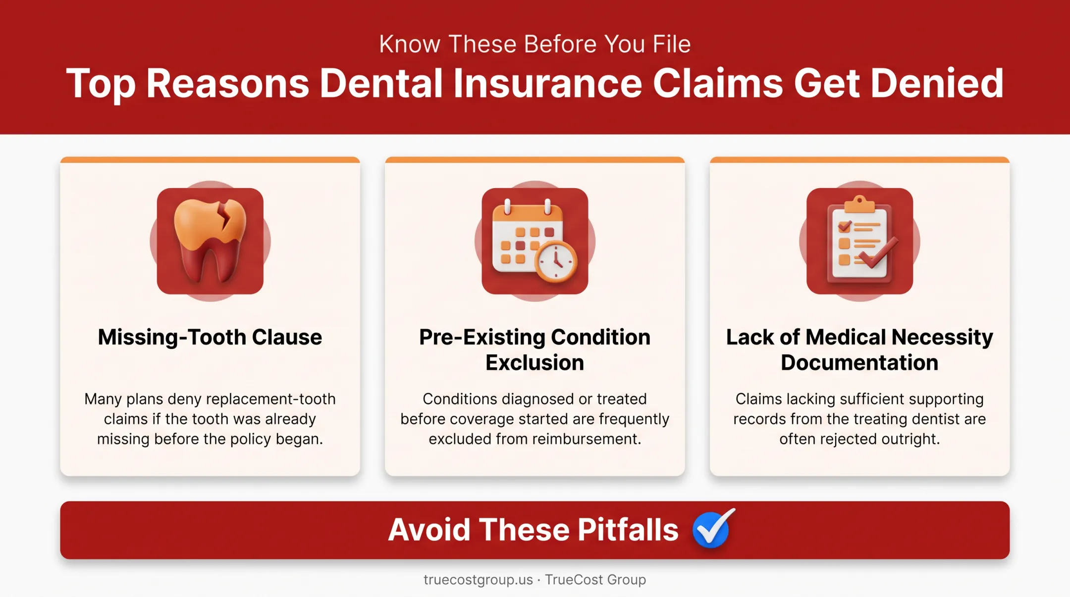 Three common reasons dental implant insurance claims get denied