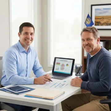 Dental professional reviewing wellness benefits with Nebraska patient