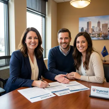 Licensed insurance advisor reviewing dental coverage options with Indiana client