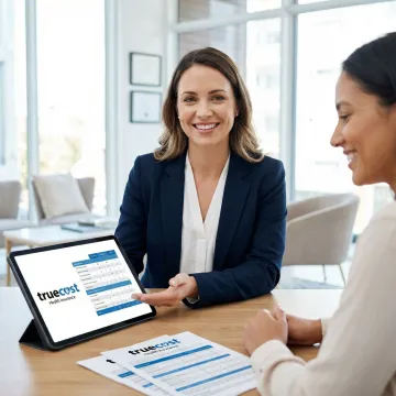 Licensed insurance advisor consulting client about dental plans