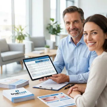 Dental insurance advisor consulting with Denton resident about coverage options